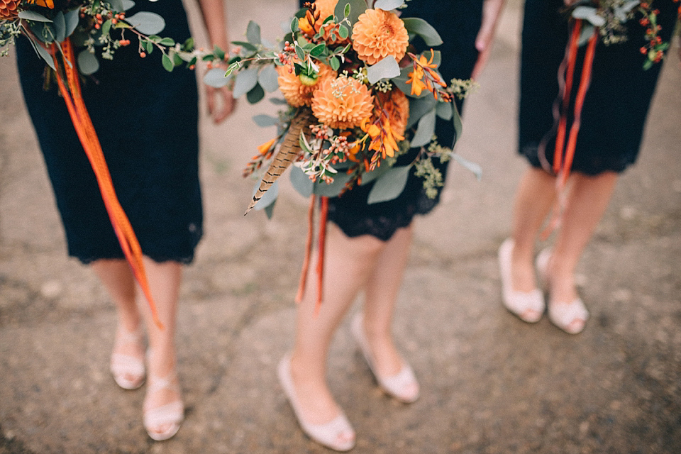 A Yorkshire barn wedding in the brightest shades of Autumn. Photography by Paul Santos.