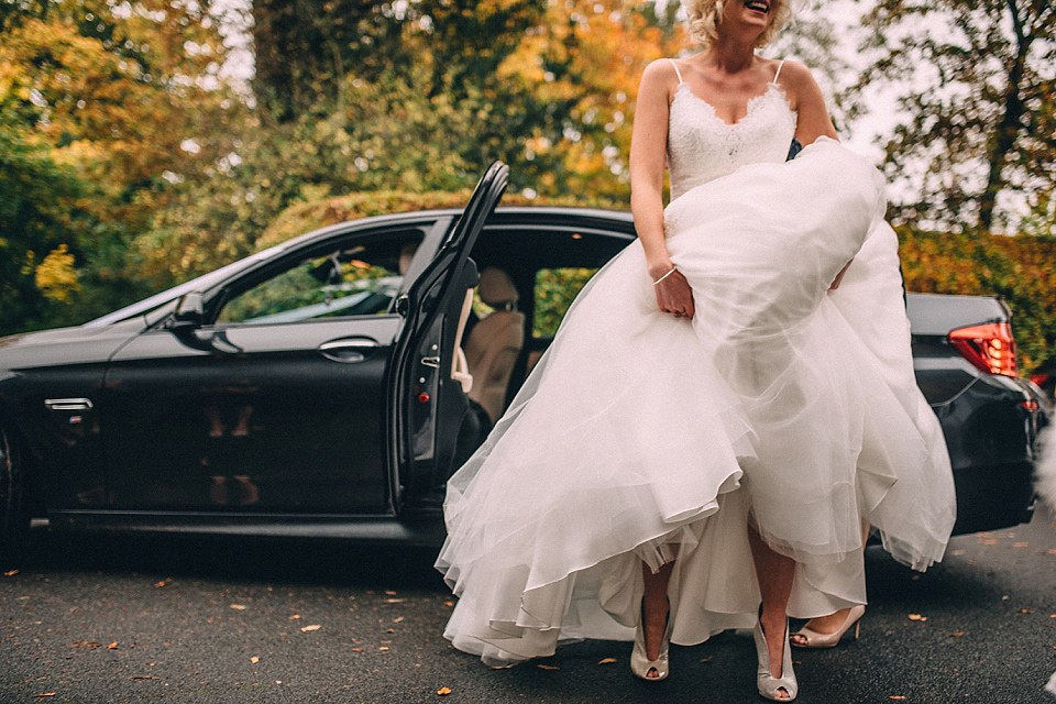 A Yorkshire barn wedding in the brightest shades of Autumn. Photography by Paul Santos.