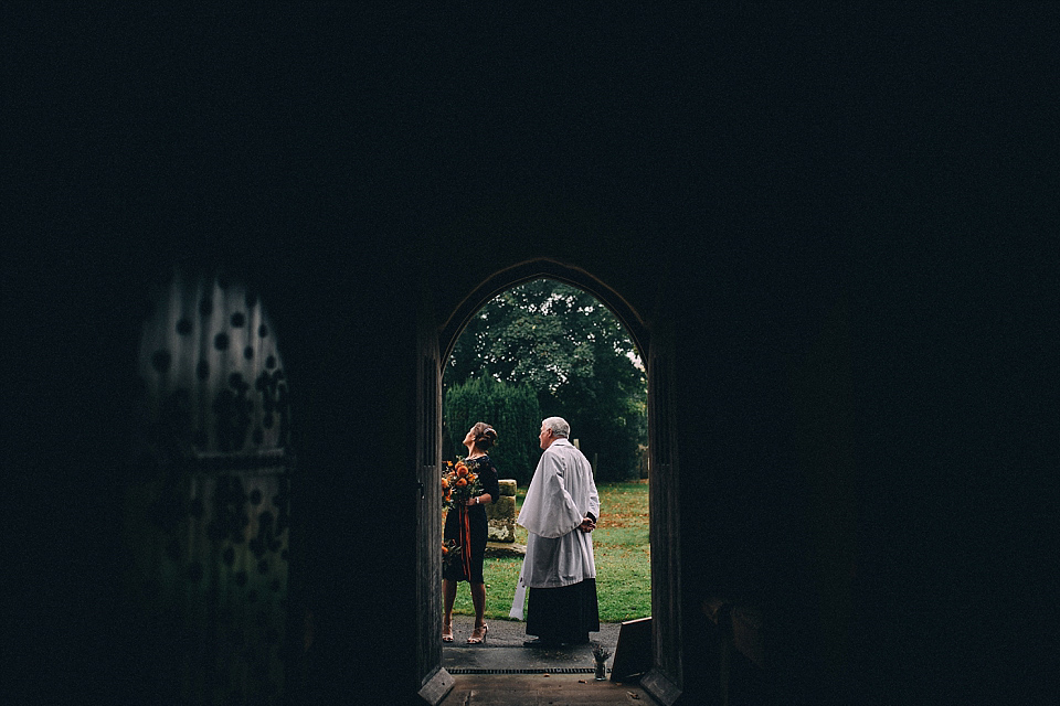 A Yorkshire barn wedding in the brightest shades of Autumn. Photography by Paul Santos.