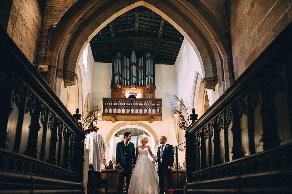 A Yorkshire barn wedding in the brightest shades of Autumn. Photography by Paul Santos.