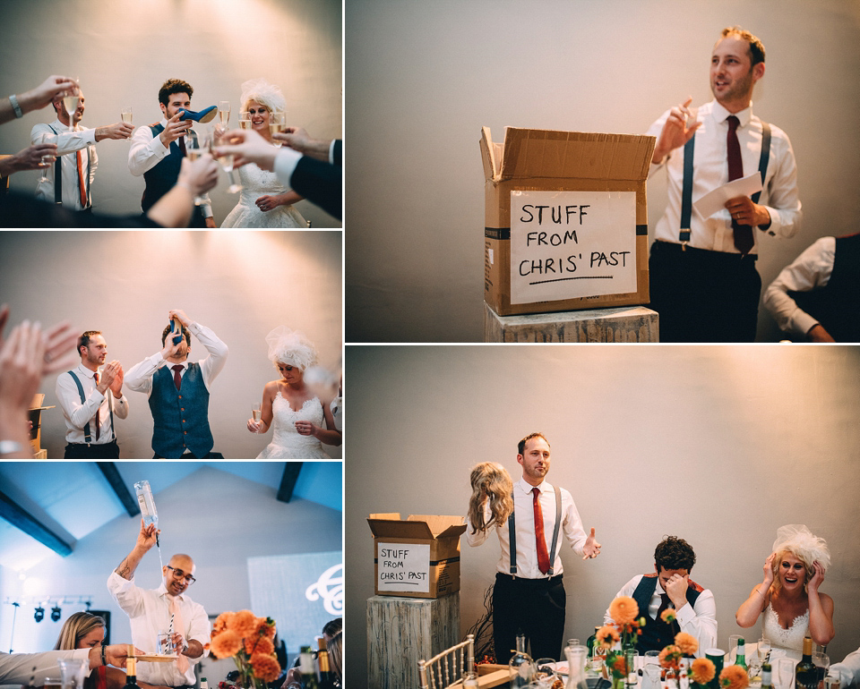 A Yorkshire barn wedding in the brightest shades of Autumn. Photography by Paul Santos.