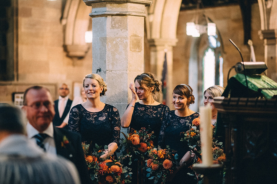 A Yorkshire barn wedding in the brightest shades of Autumn. Photography by Paul Santos.