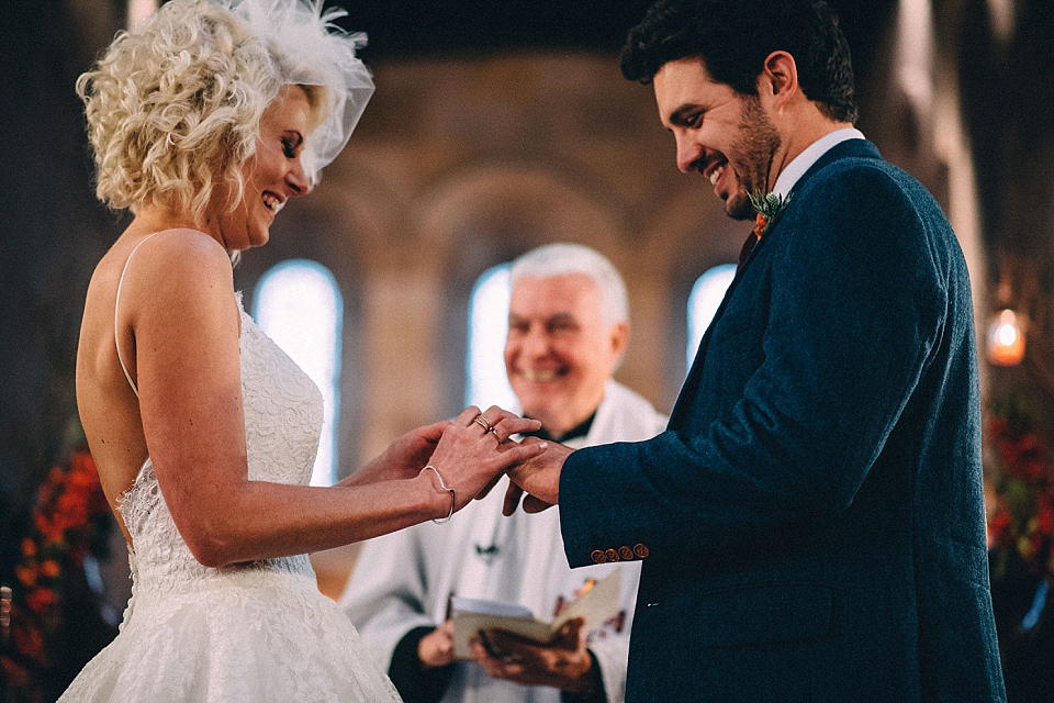 A Yorkshire barn wedding in the brightest shades of Autumn. Photography by Paul Santos.