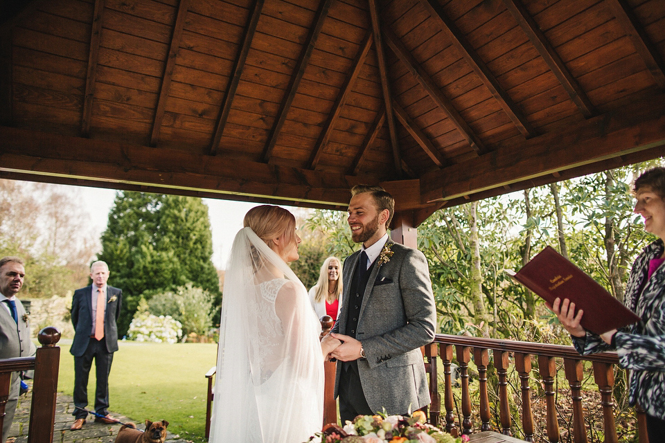 Iris by Claire Pettibone for an Intimate Outdoor Winter Wedding. Photography by S6 Photography.