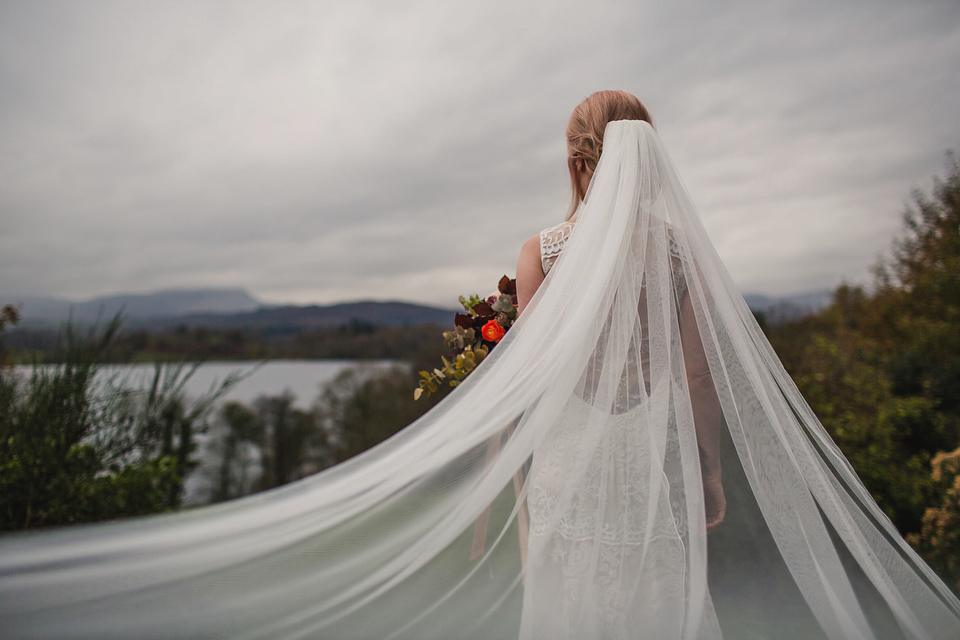 Iris by Claire Pettibone for an Intimate Outdoor Winter Wedding. Photography by S6 Photography.