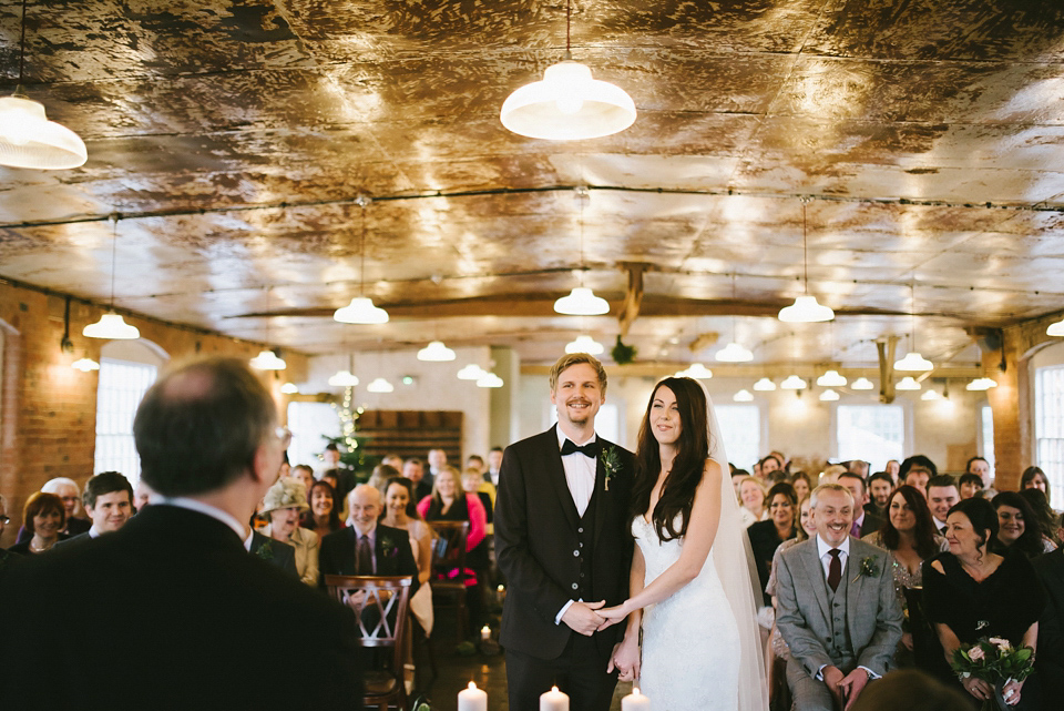 A Pronovias bride and her midwinter nights dream wedding. Photography by Ed Godden. A Pronovias bride and her midwinter nights dream wedding. Photography by Ed Godden.