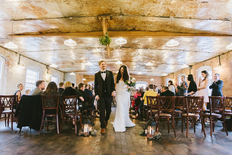 A Pronovias bride and her midwinter nights dream wedding. Photography by Ed Godden. A Pronovias bride and her midwinter nights dream wedding. Photography by Ed Godden.
