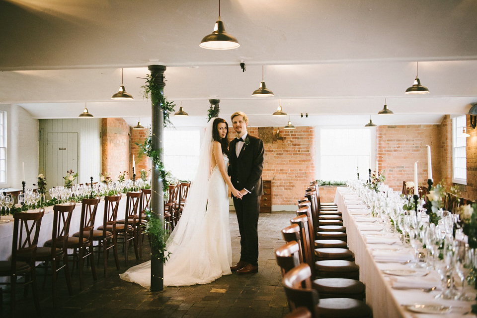 A Pronovias bride and her midwinter nights dream wedding. Photography by Ed Godden. A Pronovias bride and her midwinter nights dream wedding. Photography by Ed Godden.