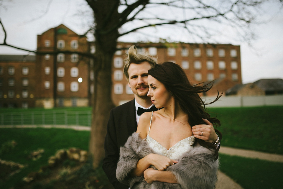 A Pronovias bride and her midwinter nights dream wedding. Photography by Ed Godden. A Pronovias bride and her midwinter nights dream wedding. Photography by Ed Godden.