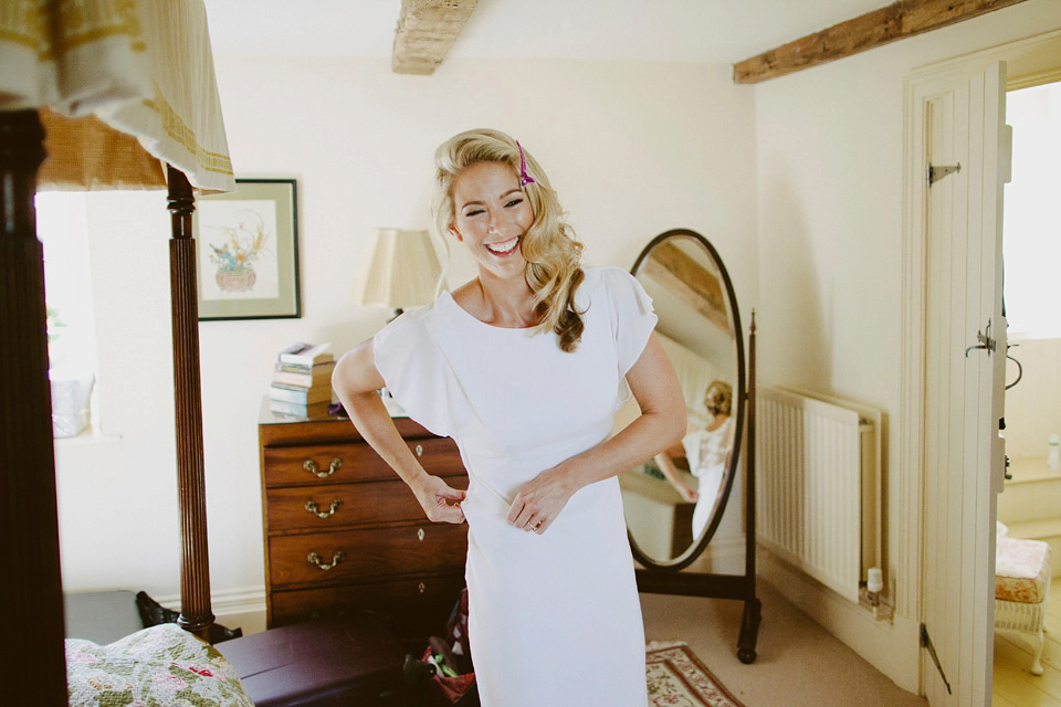 David Fielden elegance for a green and white country garden wedding at Dewsall Court. Fine art film photography by David Jenkins.