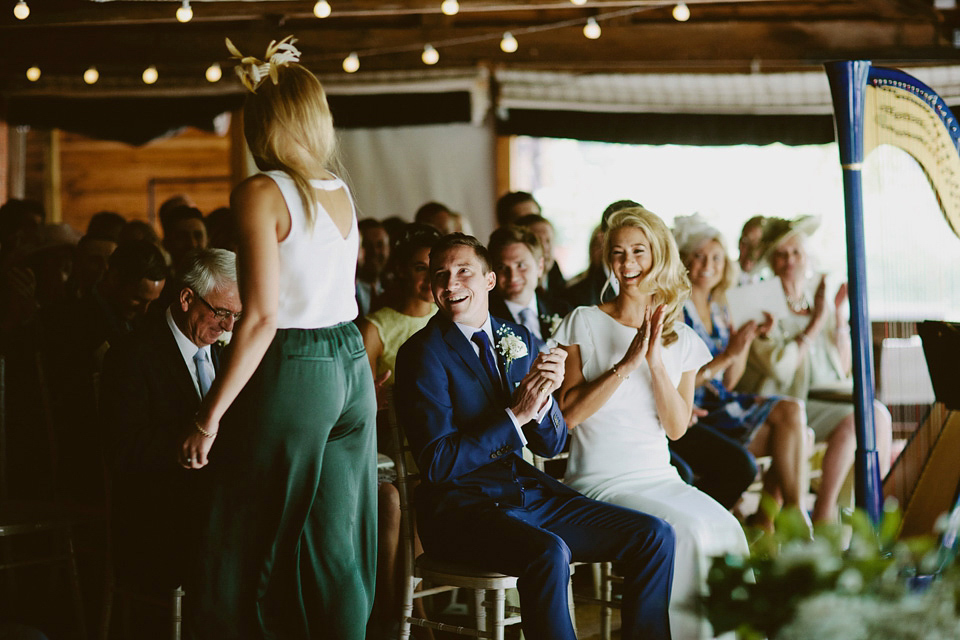 David Fielden elegance for a green and white country garden wedding at Dewsall Court. Fine art film photography by David Jenkins.