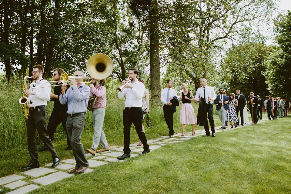 David Fielden elegance for a green and white country garden wedding at Dewsall Court. Fine art film photography by David Jenkins.