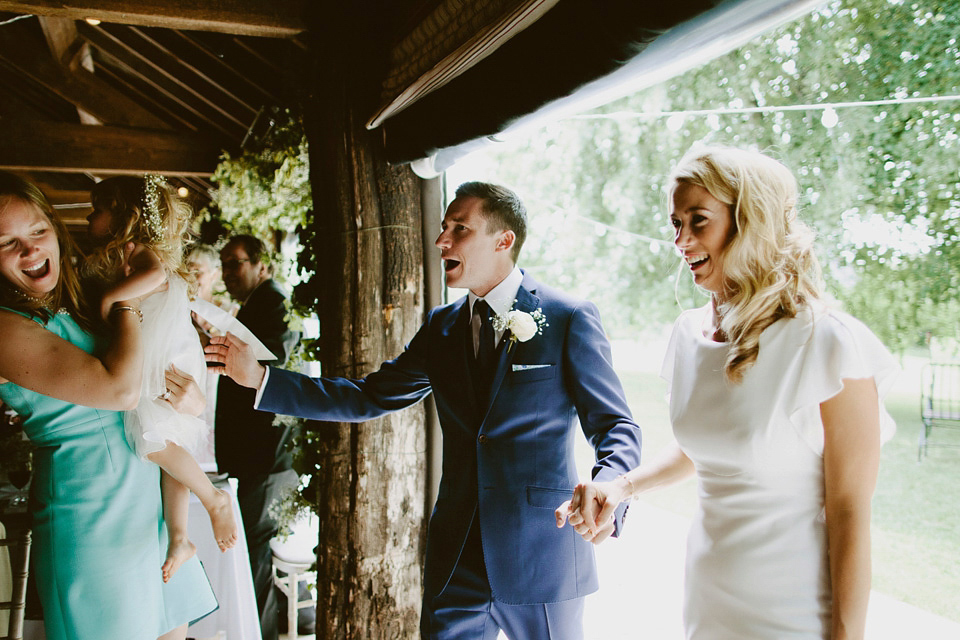 David Fielden elegance for a green and white country garden wedding at Dewsall Court. Fine art film photography by David Jenkins.