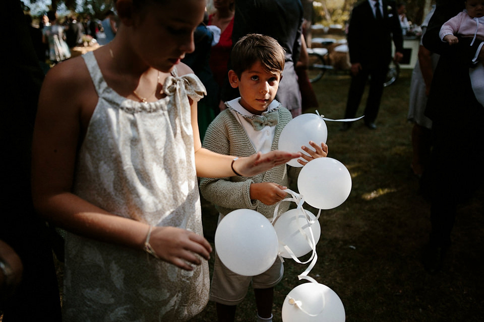 A boho luxe Leilia Hafzia gown for a romantic wedding in the Italian countryside. Photography by Haydn Rydings.