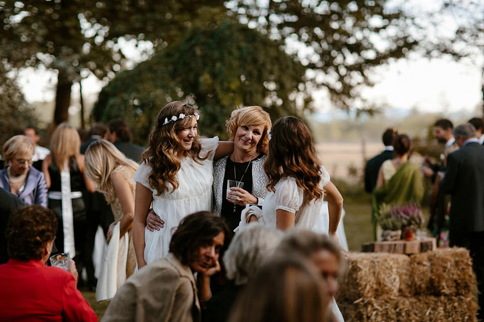 A boho luxe Leilia Hafzia gown for a romantic wedding in the Italian countryside. Photography by Haydn Rydings.