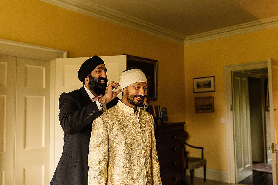 A colourful, multi-faith wedding at Scampston Hall North Yorkshire. Photography by Paul Joseph.