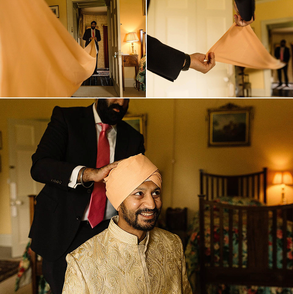 A colourful, multi-faith wedding at Scampston Hall North Yorkshire. Photography by Paul Joseph.