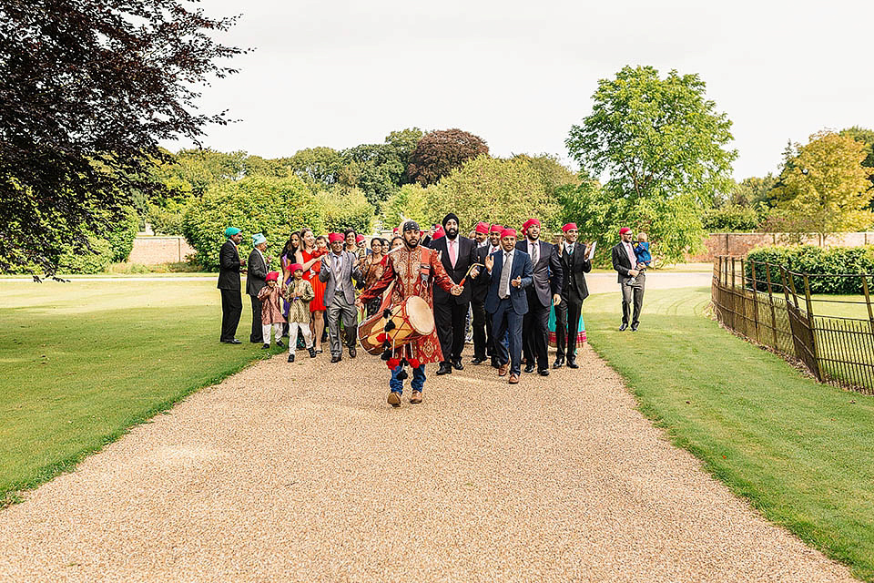 A colourful, multi-faith wedding at Scampston Hall North Yorkshire. Photography by Paul Joseph.