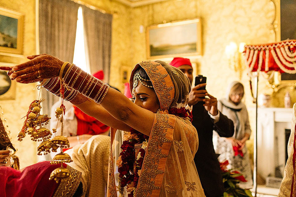 A colourful, multi-faith wedding at Scampston Hall North Yorkshire. Photography by Paul Joseph.