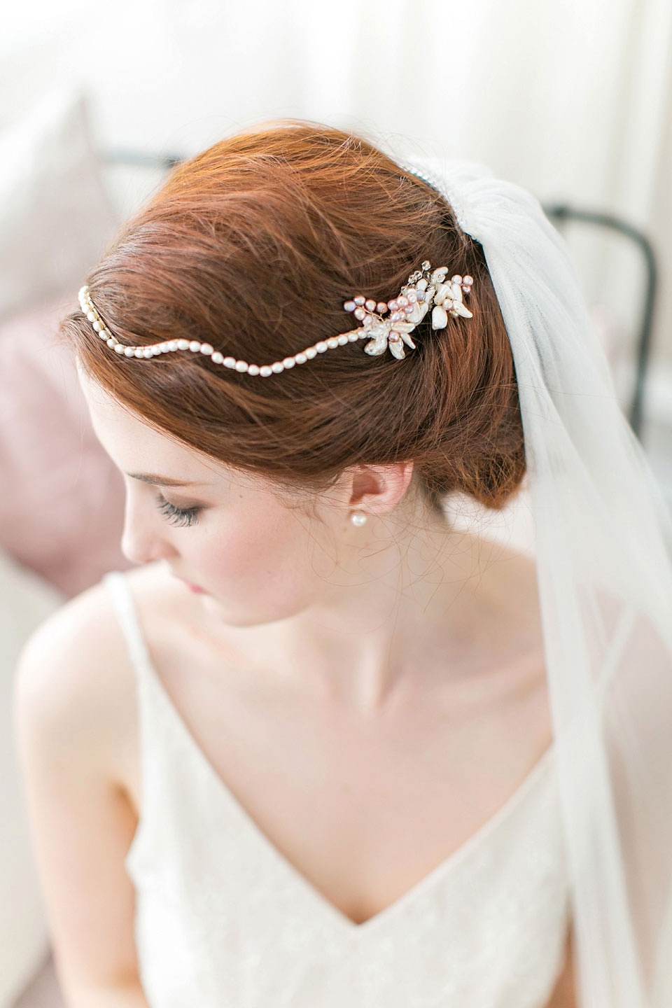 Victoria Millésime bridal accessories - treasured heirloom inspired headpieces for modern day brides.