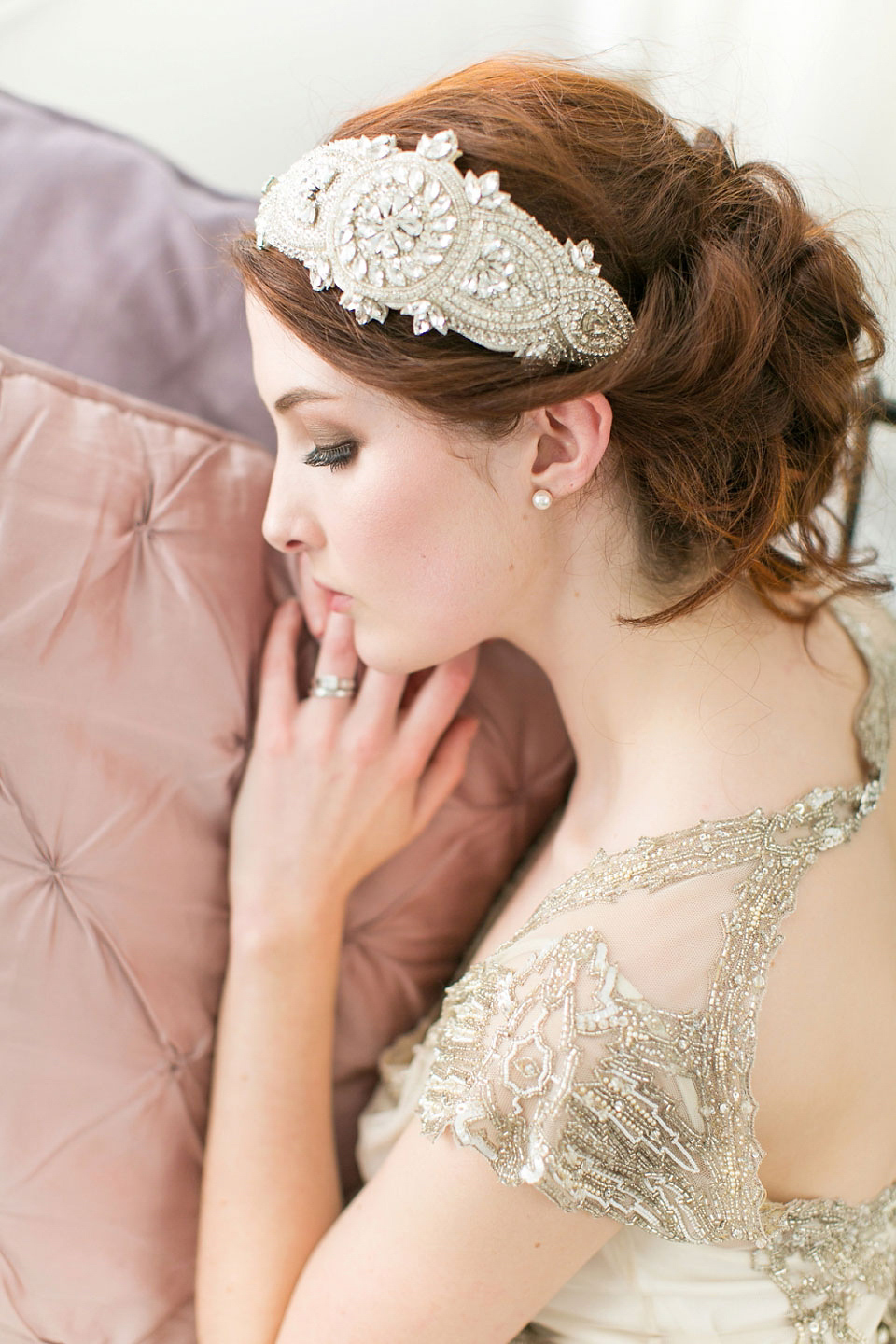 Victoria Millésime bridal accessories - treasured heirloom inspired headpieces for modern day brides.