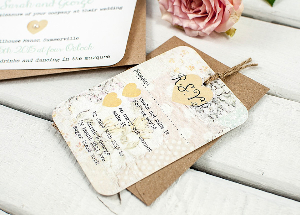 Rustic & Whimsical Wedding Stationery From norma&dorothy.