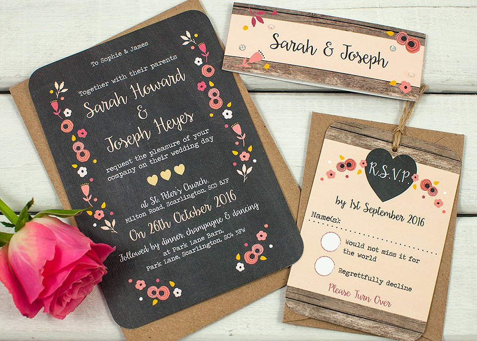 Rustic & Whimsical Wedding Stationery From norma&dorothy.