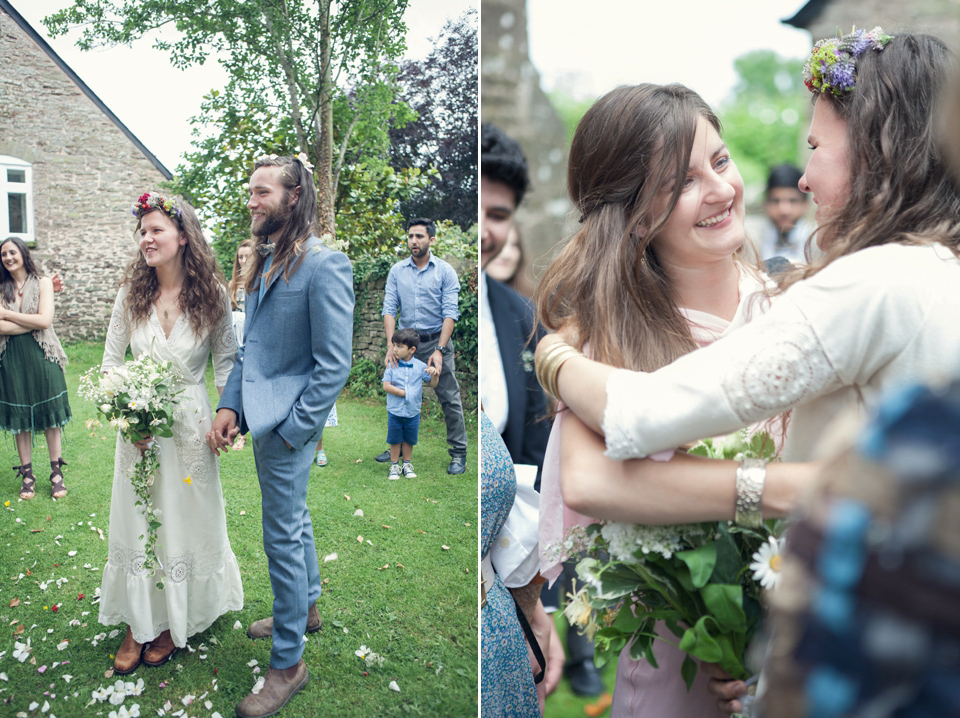 A Bohemian Summer Solistice Wedding in the Woods. Images by Pour Toujours Photography.