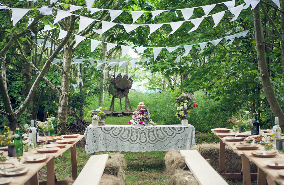 A Bohemian Summer Solistice Wedding in the Woods. Images by Pour Toujours Photography.