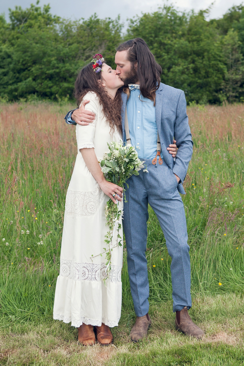 A Bohemian Summer Solistice Wedding in the Woods. Images by Pour Toujours Photography.