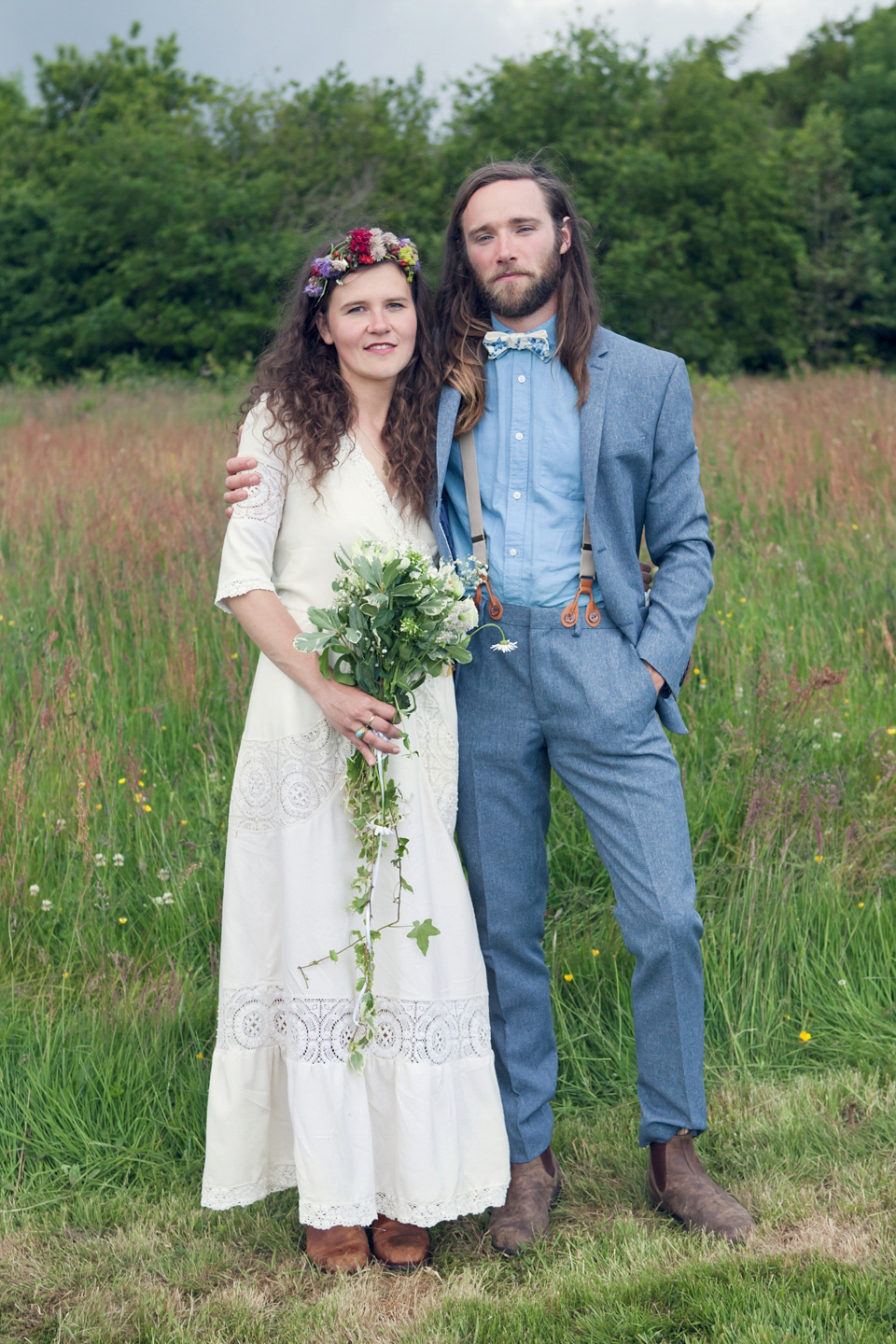 A Bohemian Summer Solistice Wedding in the Woods. Images by Pour Toujours Photography.