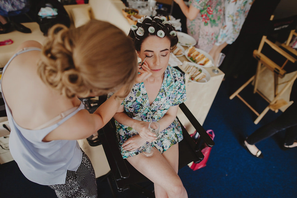 A David Fielden gown for a relaxed and nature inspired Humanist wedding at Coo Cathedral in the Scottish Highlands. Photography by The Curries.