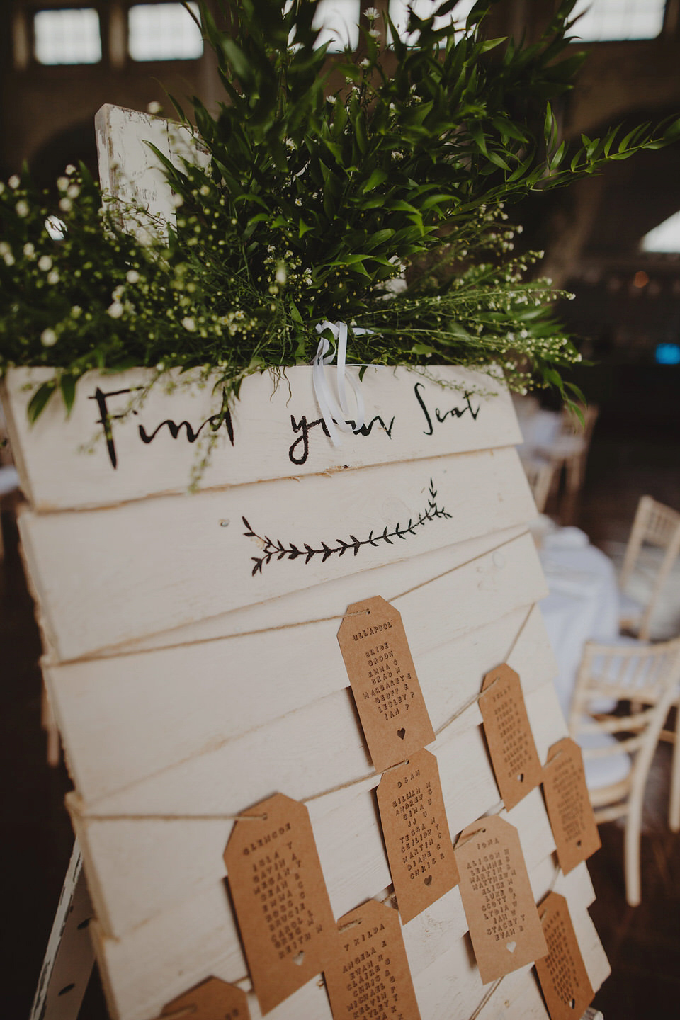 A David Fielden gown for a relaxed and nature inspired Humanist wedding at Coo Cathedral in the Scottish Highlands. Photography by The Curries.