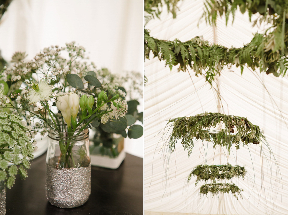 A glamorous Gwendolynne gown for a Summer garden party wedding. Photography by Lucy Davenport.