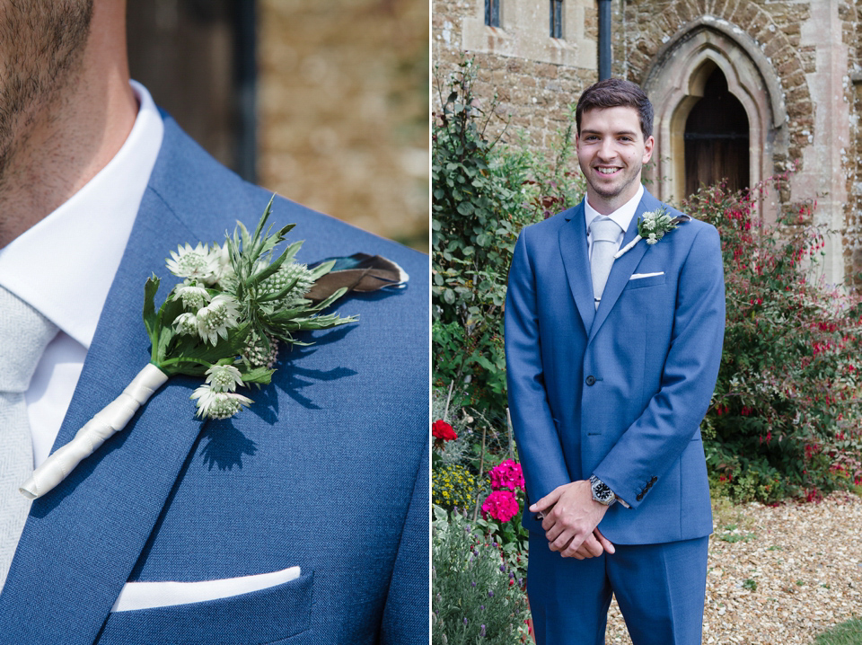 A glamorous Gwendolynne gown for a Summer garden party wedding. Photography by Lucy Davenport.