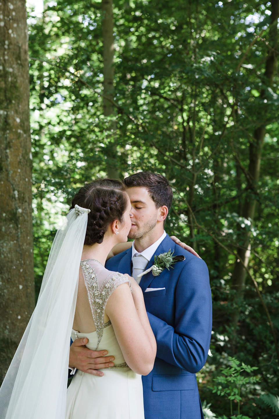 A glamorous Gwendolynne gown for a Summer garden party wedding. Photography by Lucy Davenport.