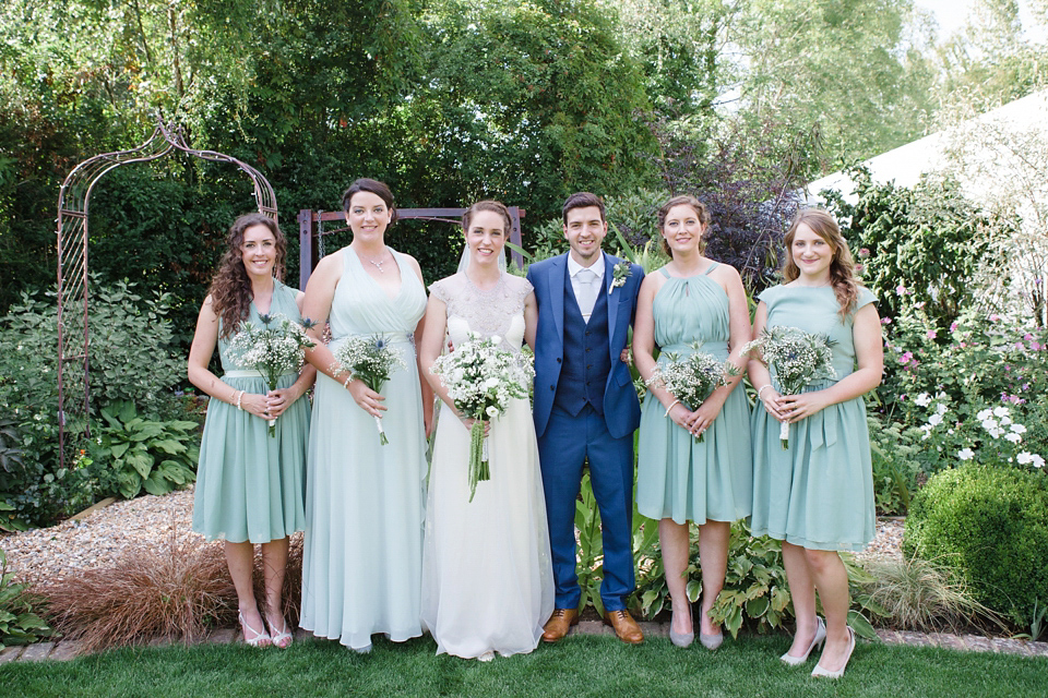 A glamorous Gwendolynne gown for a Summer garden party wedding. Photography by Lucy Davenport.