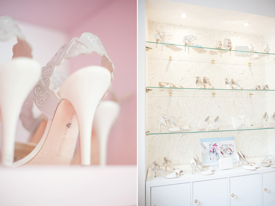 Shoe lovers rejoice! Charlotte Mills Bridal opens a beautiful new wedding shoes boutique.