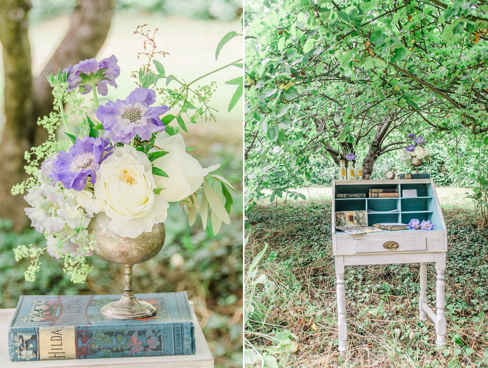 English literature inspired, romantic and elegant bridal style. Photography by Anaïs Stoelen.