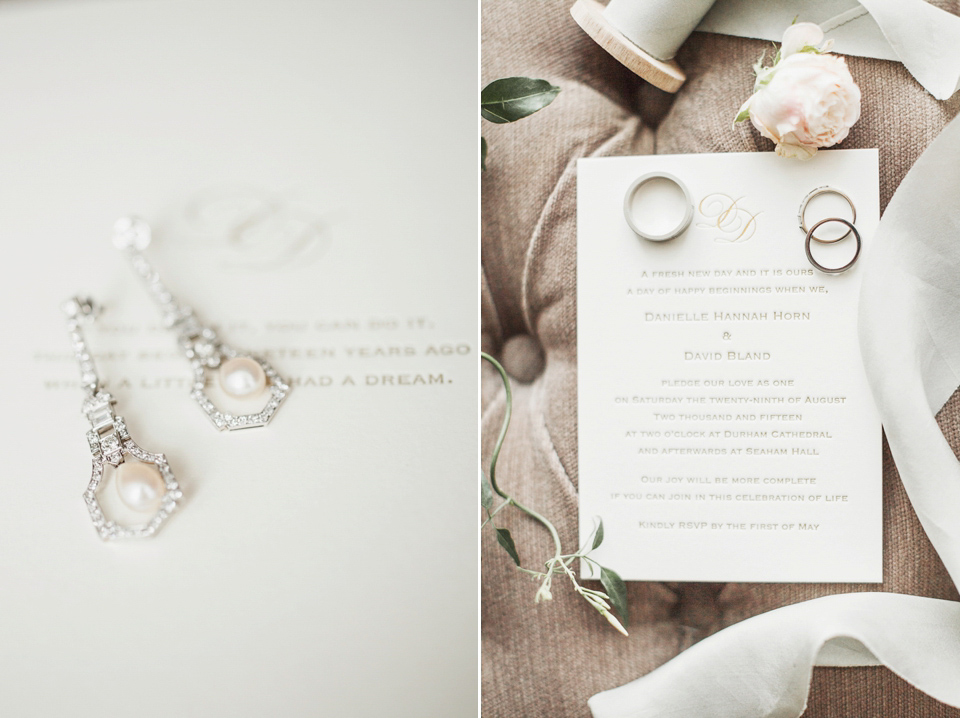 A Galia Lahav gown for glamorous Summer wedding at Durham Cathedral. Photography by Katy Melling.