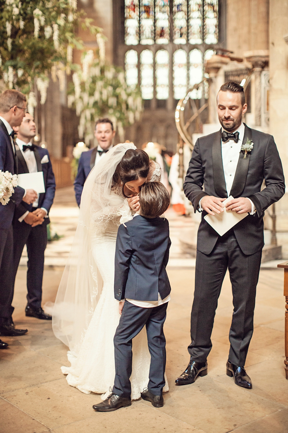 A Galia Lahav gown for glamorous Summer wedding at Durham Cathedral. Photography by Katy Melling.