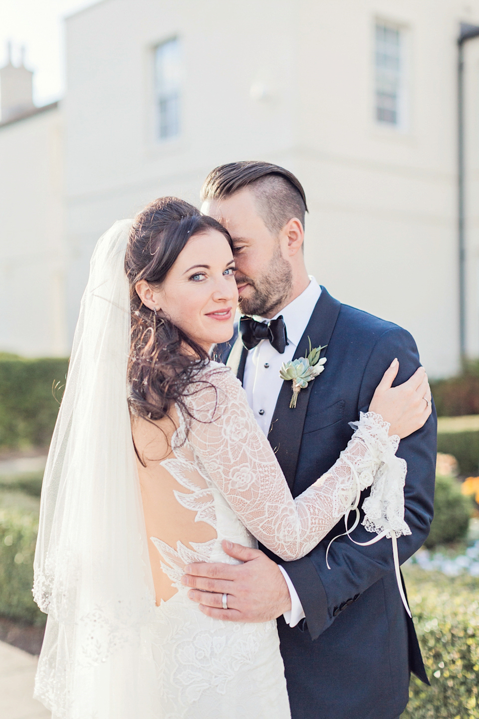 A Galia Lahav gown for glamorous Summer wedding at Durham Cathedral. Photography by Katy Melling.