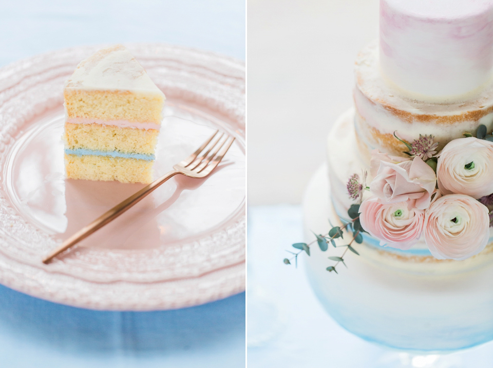 Rose Quartz & Serenity: Bridal Style with Pantone Colours of the Year for 2016. Photography by Sophie Stimpson.