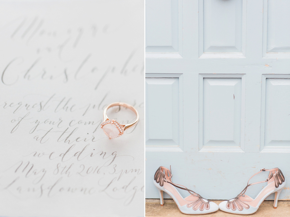 Rose Quartz & Serenity: Bridal Style with Pantone Colours of the Year for 2016. Photography by Sophie Stimpson.