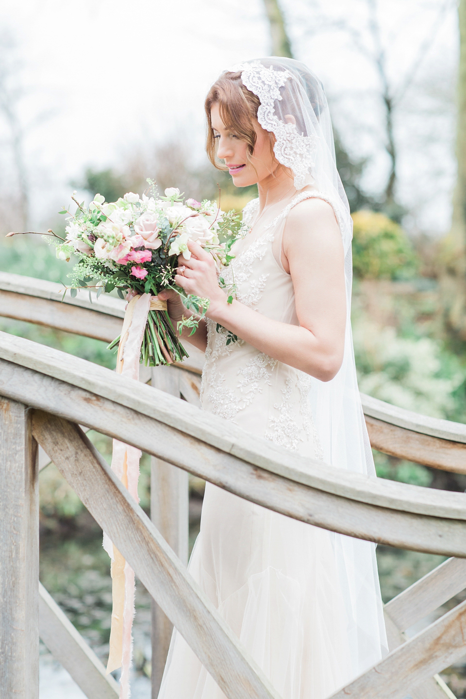 Rose Quartz & Serenity: Bridal Style with Pantone Colours of the Year for 2016. Photography by Sophie Stimpson.