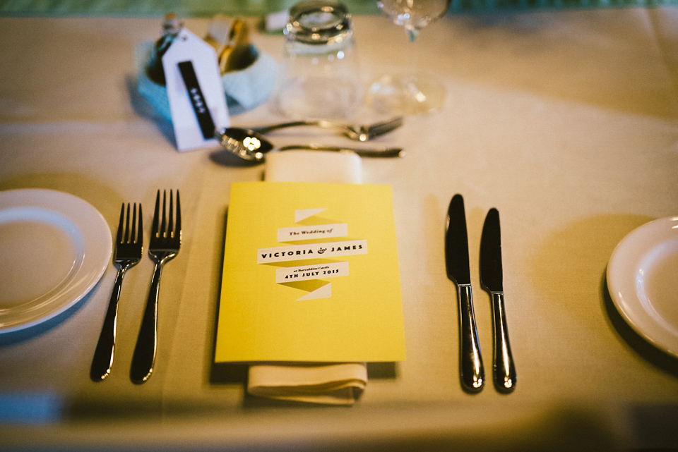 A Raimon Bundo gown for an elegant and intimate castle wedding in Scotland. Photography by Ed Godden.