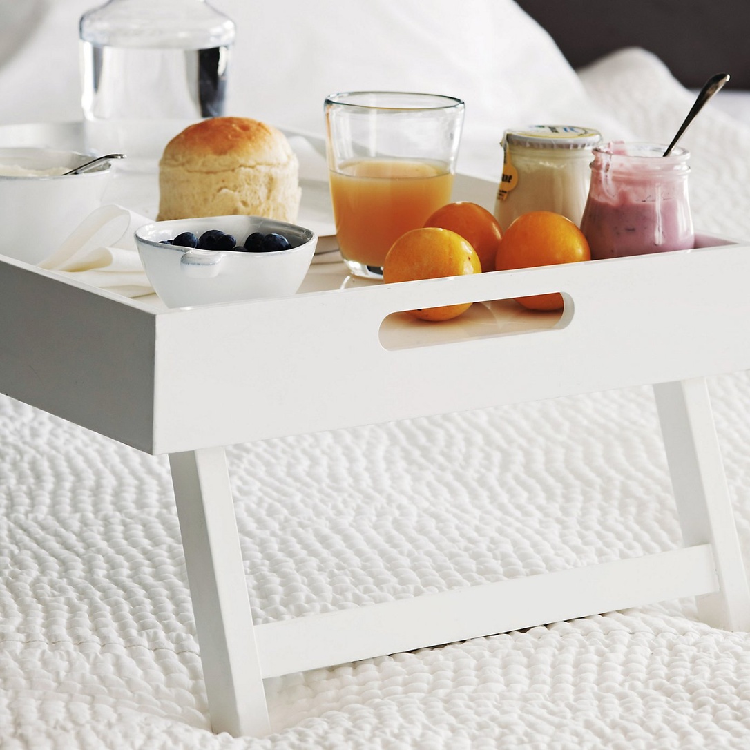 The White Company's breakfast in bed tray, from the Prezola wedding gift list service.