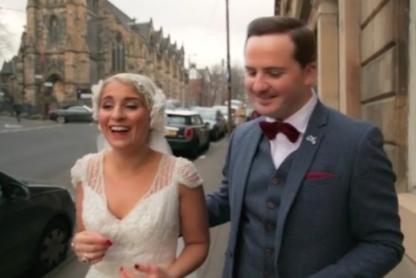Lunch Time Wedding Films – Emma and Simon and their Elegant Glasgow Wedding