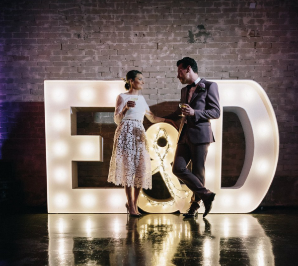 A 5pm Ceremony and Warehouse Reception for a Quirky and Stylish Winter Wedding
