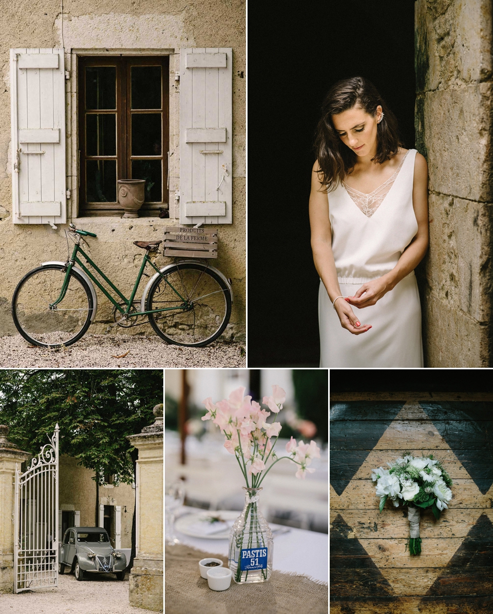 Deirdre wore a Rime Arodaky gown for her laid back, relaxed and rustic wedding in France. Images by This Modern Love Photography and Tomasz Wagner.